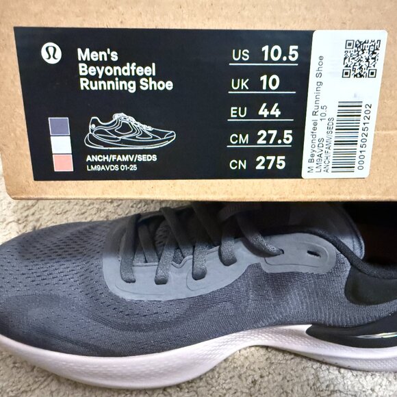 Authentic LULULEMON BeyondFeel LM9AVDS Men\'s Gray Running Shoes Sz.10.5 main image 14